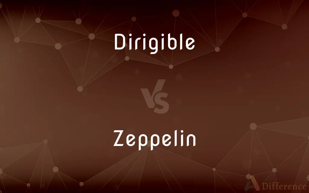Dirigible vs. Zeppelin — What's the Difference?