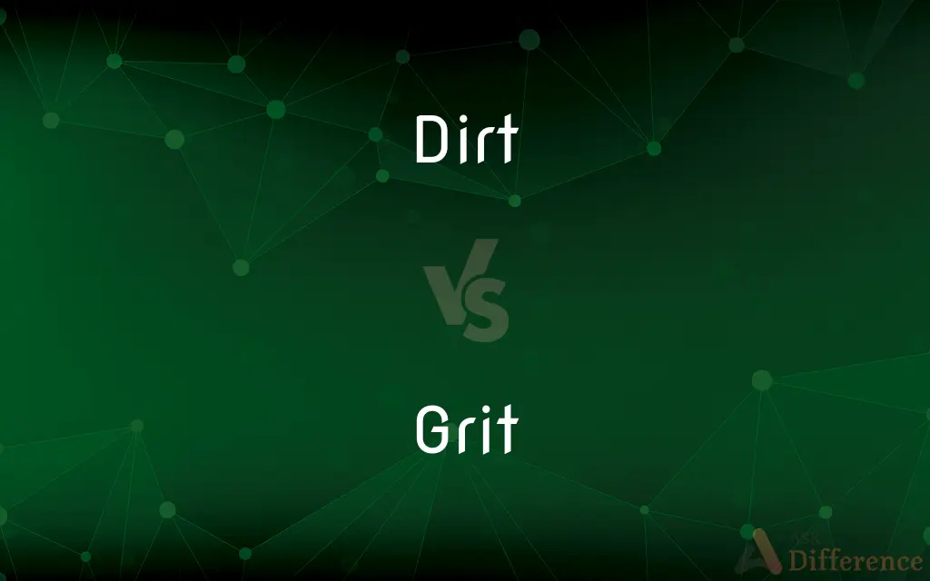 Dirt vs. Grit — What's the Difference?