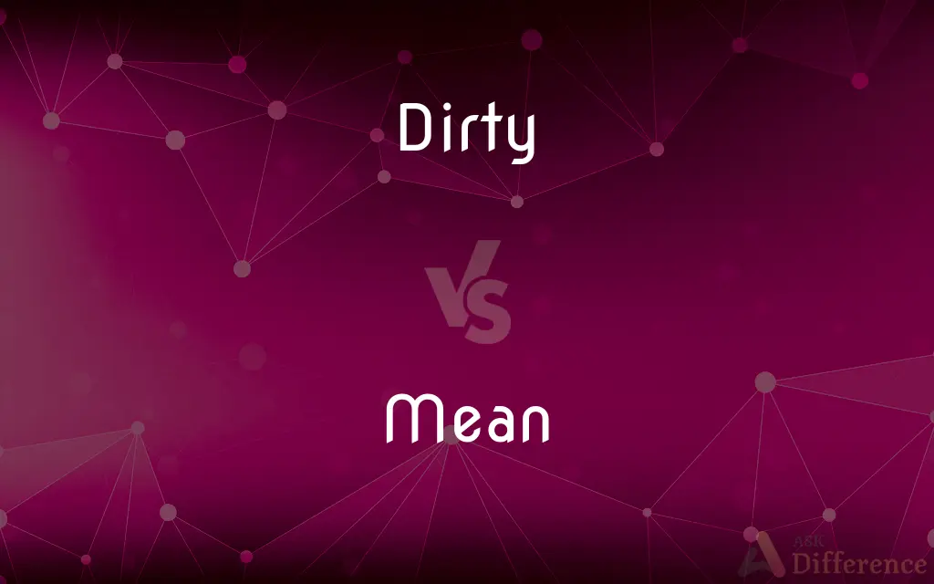 Dirty vs. Mean — What's the Difference?