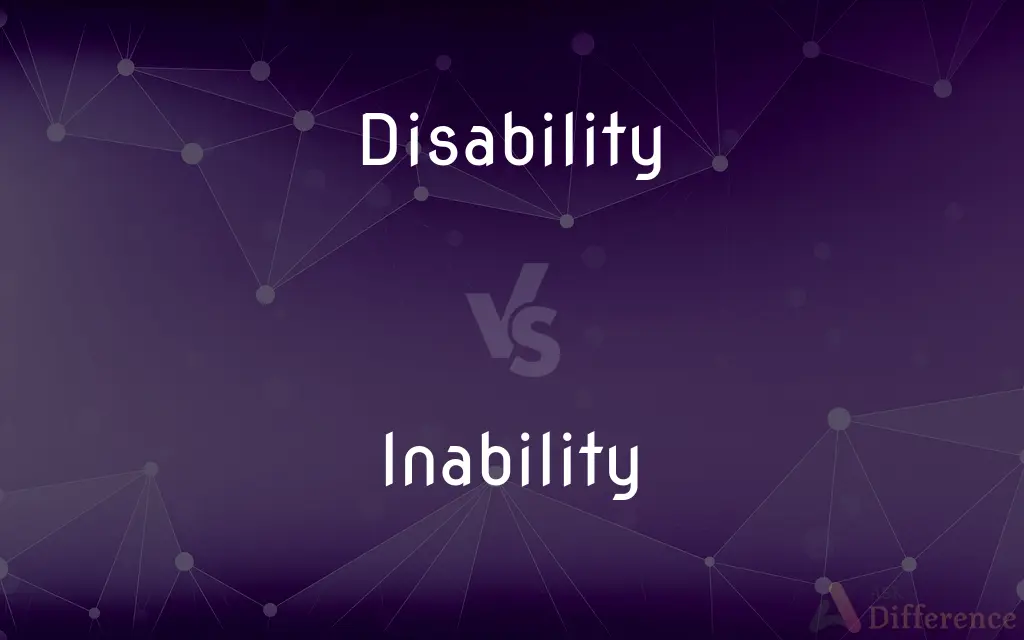 Disability vs. Inability — What's the Difference?