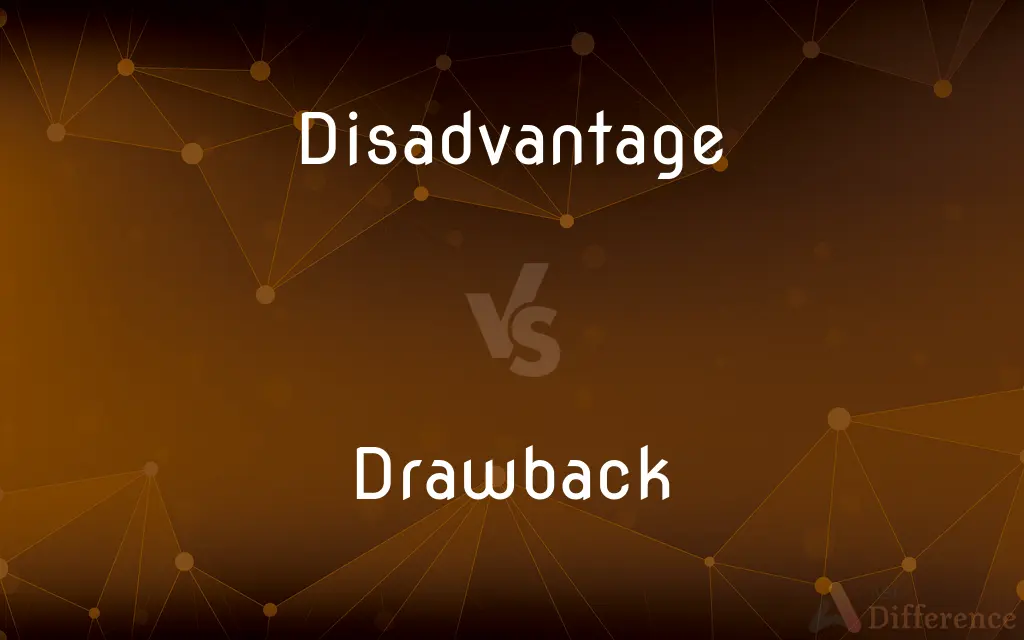 Disadvantage vs. Drawback — What's the Difference?