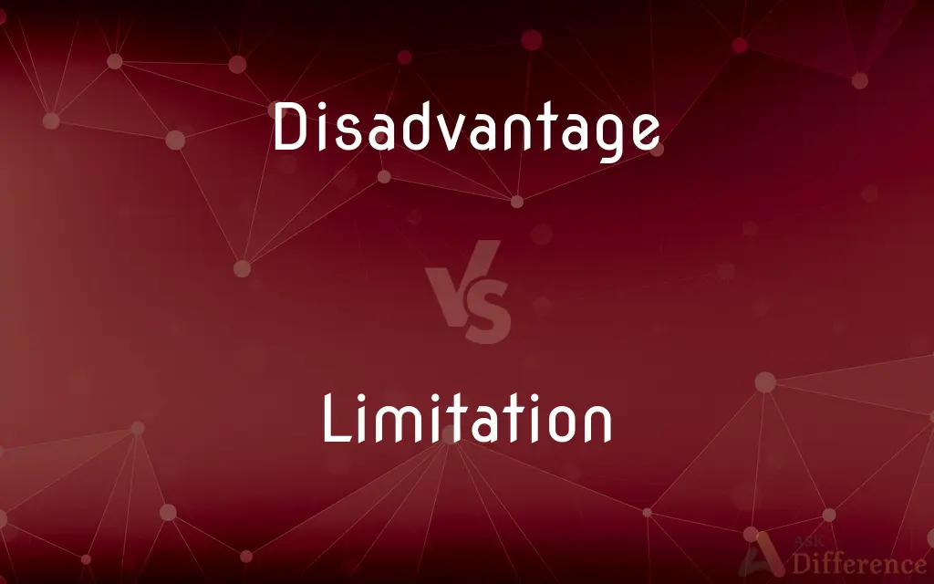 Disadvantage vs. Limitation — What's the Difference?