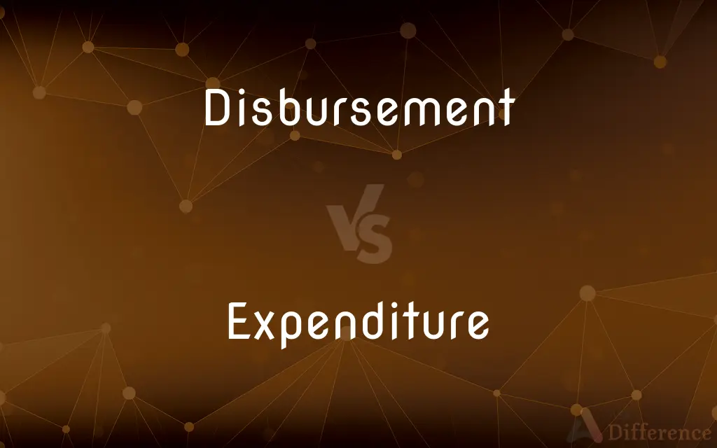 Disbursement vs. Expenditure — What's the Difference?