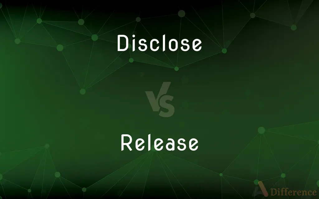 Disclose vs. Release — What's the Difference?