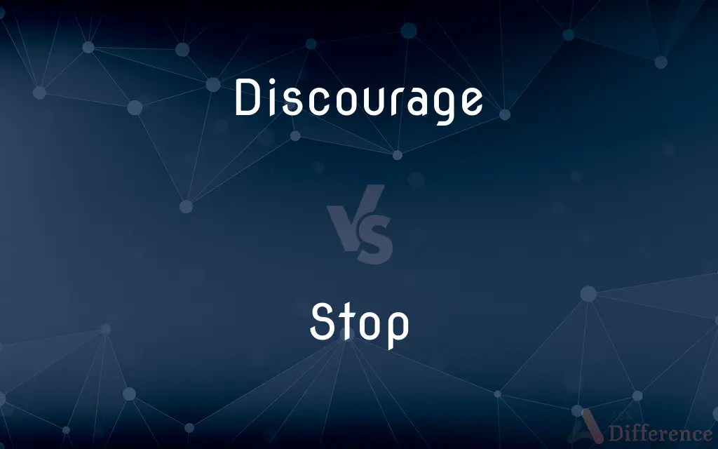 Discourage vs. Stop — What's the Difference?