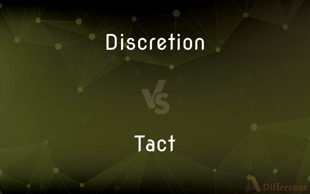 Discretion vs. Tact — What's the Difference?