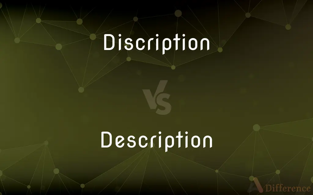 Discription vs. Description — Which is Correct Spelling?