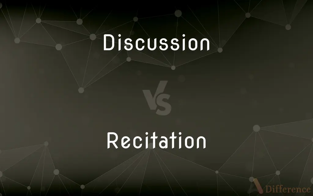 Discussion vs. Recitation — What's the Difference?