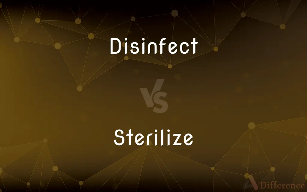 Disinfect vs. Sterilize — What's the Difference?
