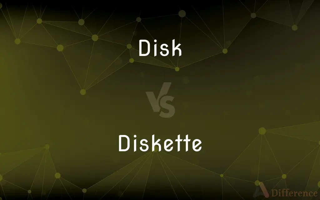 Disk vs. Diskette — What's the Difference?