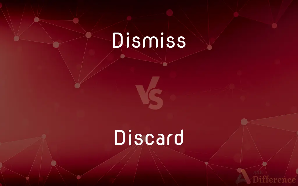 Dismiss vs. Discard — What's the Difference?