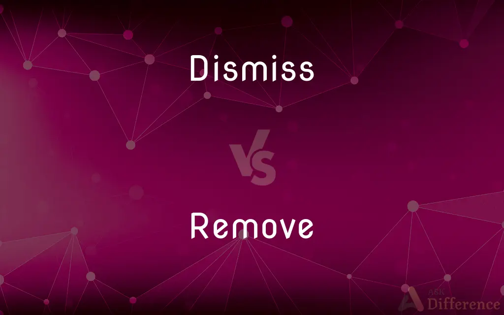 Dismiss vs. Remove — What's the Difference?