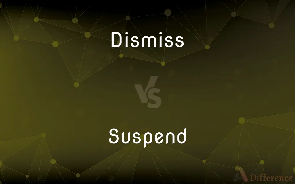 Dismiss vs. Suspend — What's the Difference?