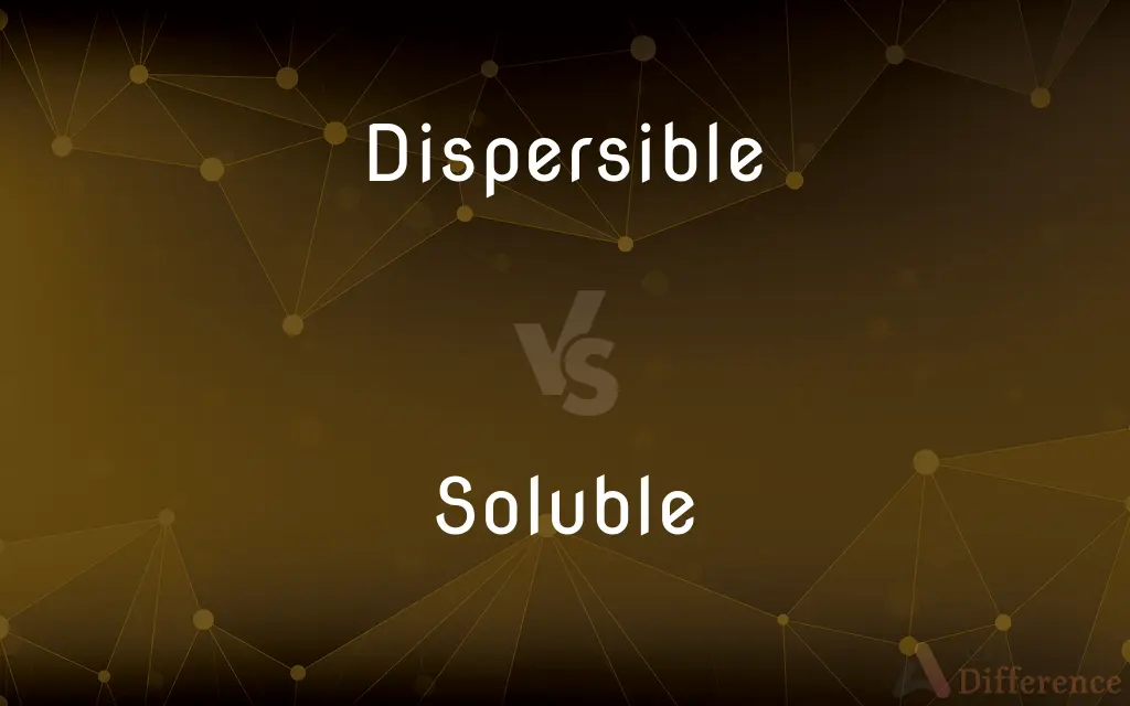 Dispersible vs. Soluble — What's the Difference?