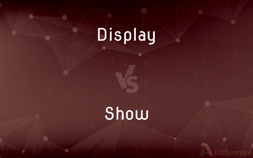 Display vs. Show — What's the Difference?