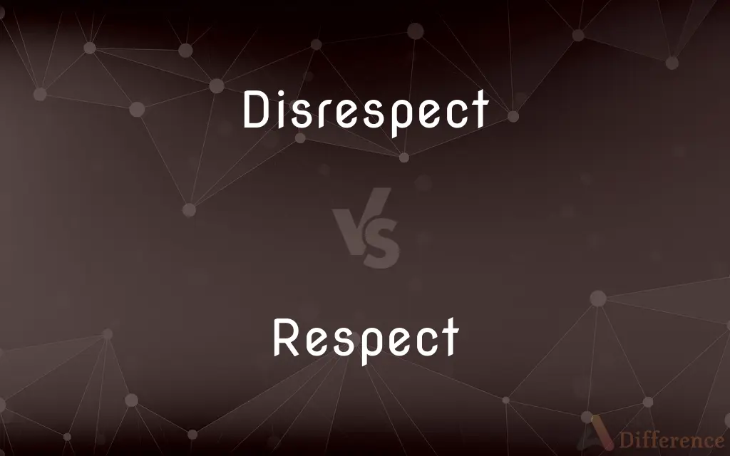 Disrespect vs. Respect — What's the Difference?