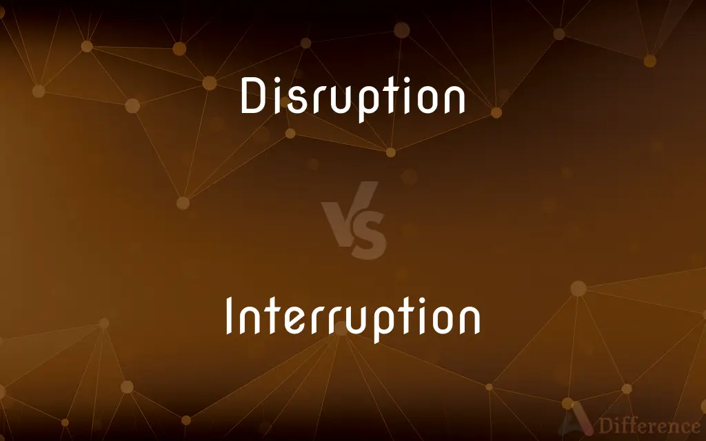 Disruption vs. Interruption — What's the Difference?
