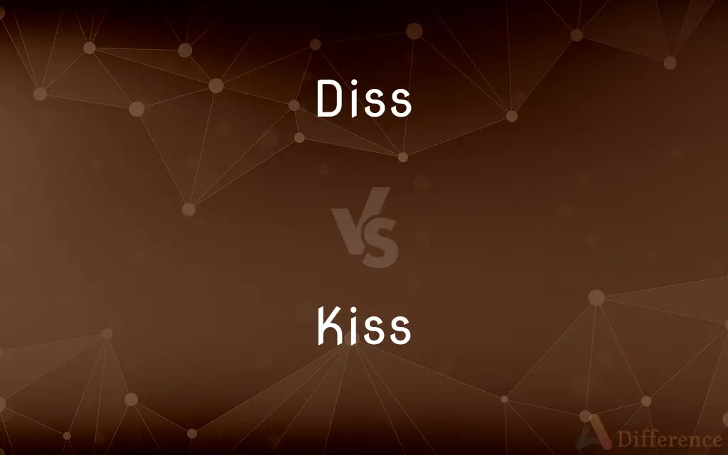 Diss vs. Kiss — What's the Difference?