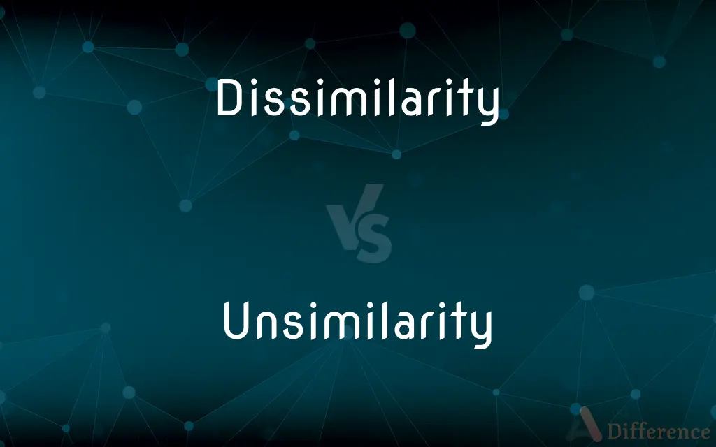 Dissimilarity vs. Unsimilarity — What's the Difference?