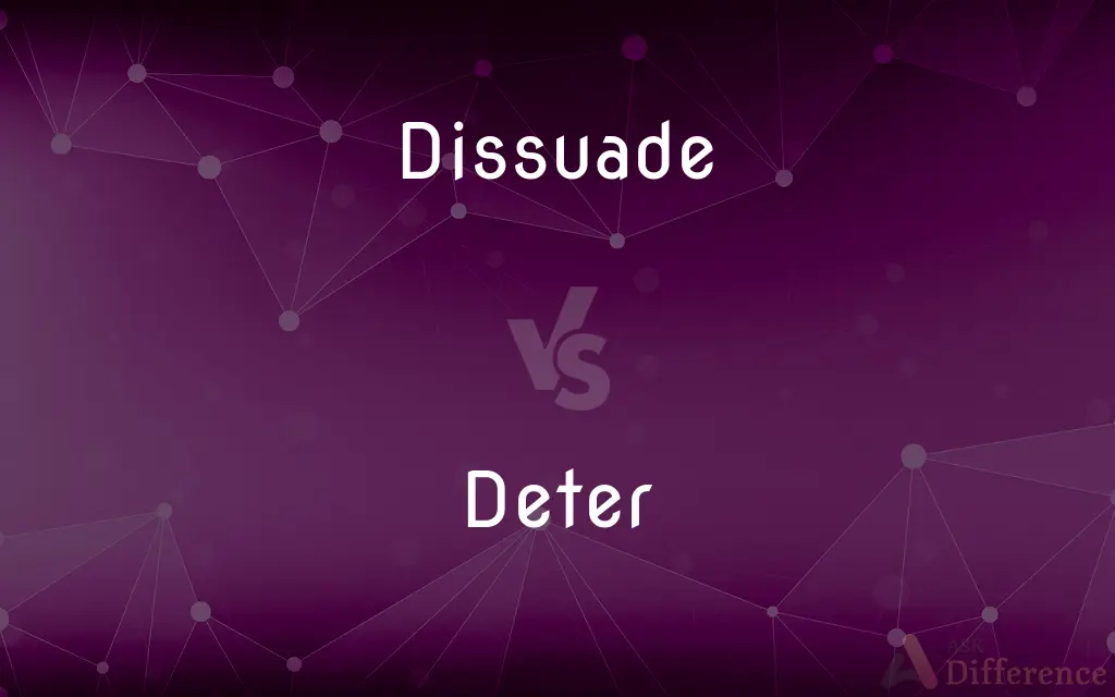 Dissuade vs. Deter — What's the Difference?