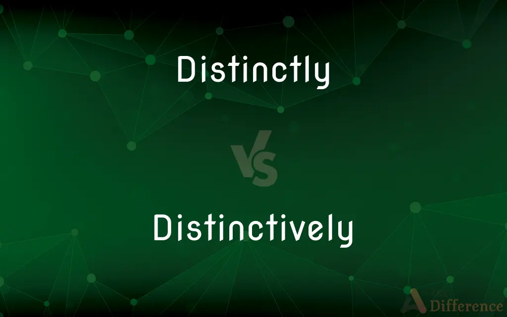 Distinctly vs. Distinctively — What's the Difference?