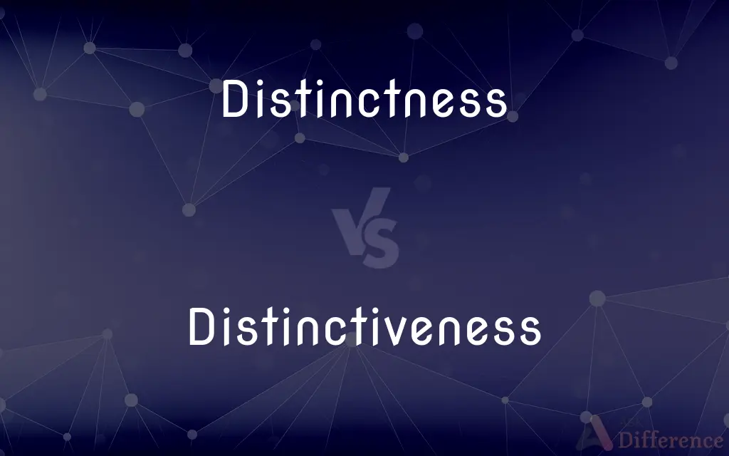 Distinctness vs. Distinctiveness — What's the Difference?