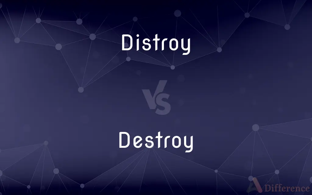 Distroy vs. Destroy — Which is Correct Spelling?
