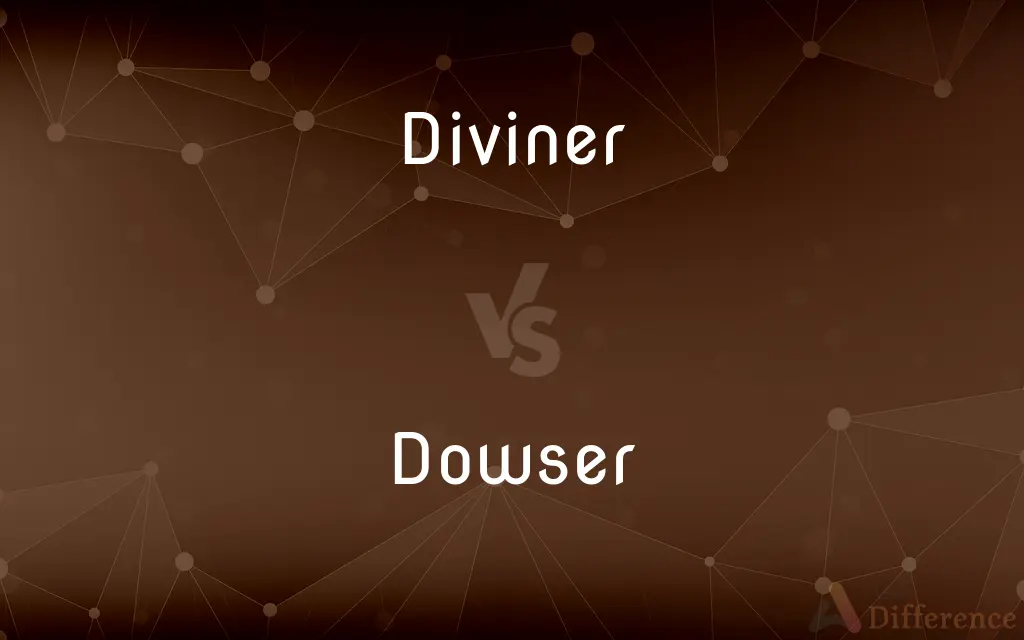 Diviner vs. Dowser — What's the Difference?