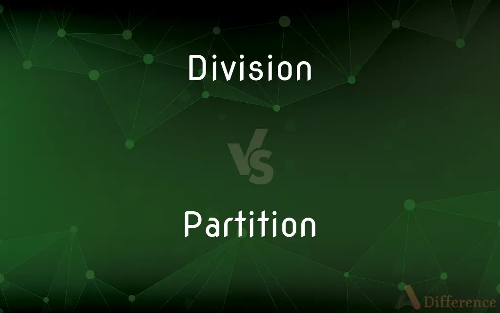 Division vs. Partition — What's the Difference?