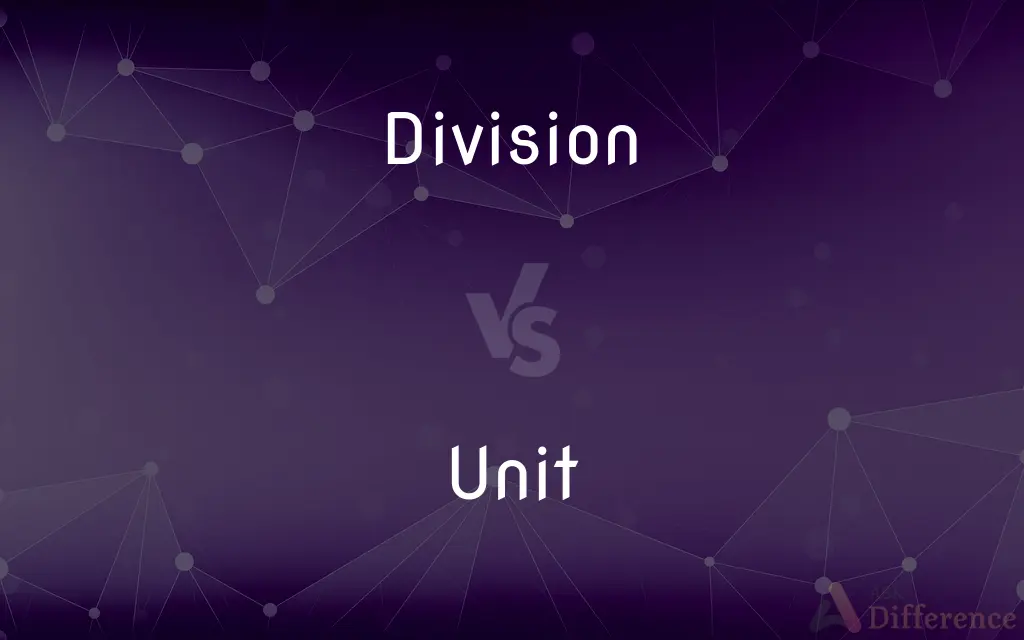 Division vs. Unit — What's the Difference?