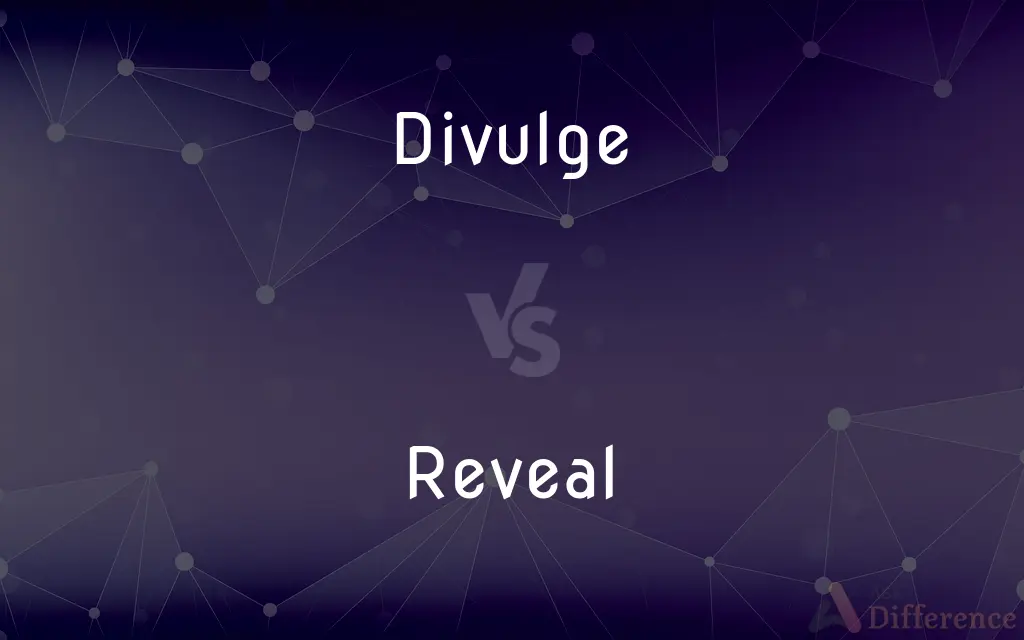 Divulge vs. Reveal — What's the Difference?