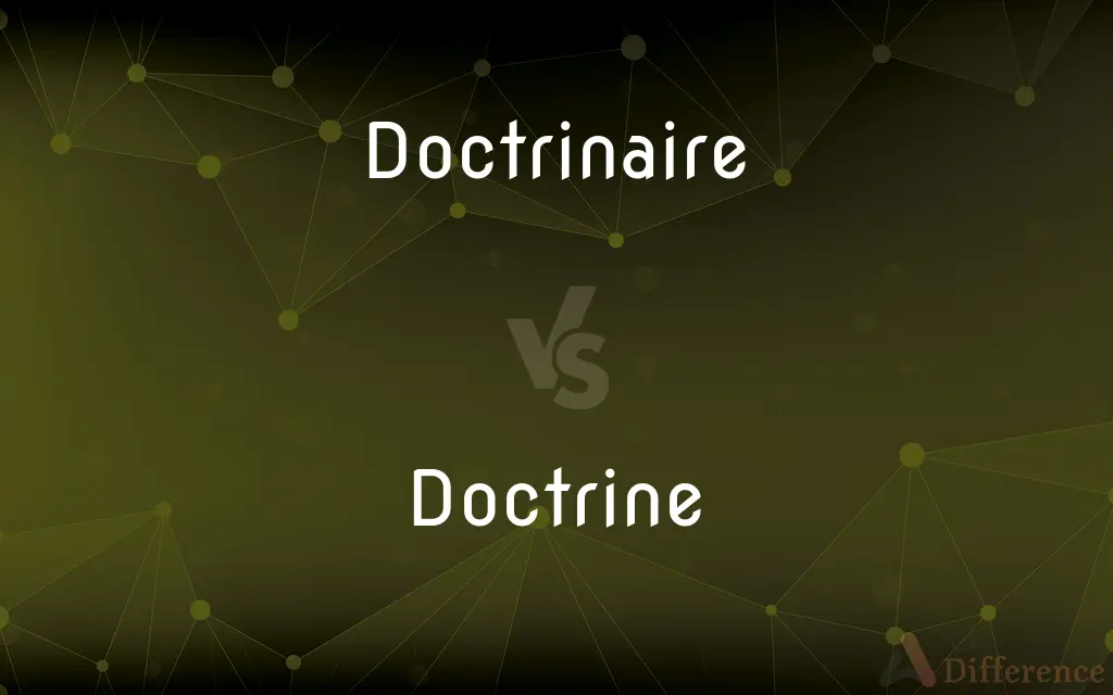 Doctrinaire vs. Doctrine — What's the Difference?