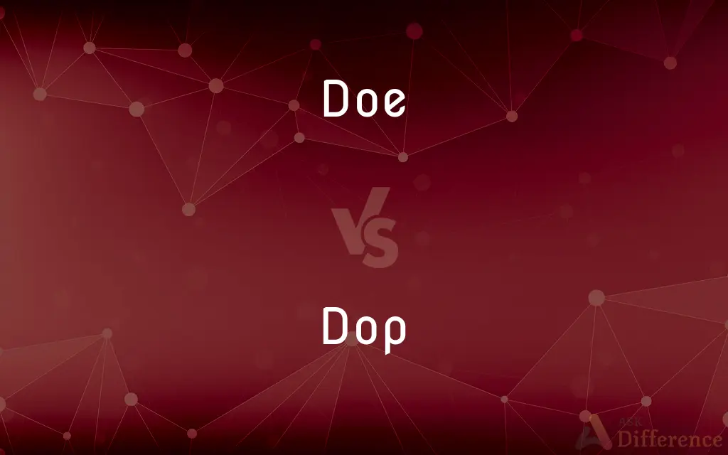 Doe vs. Dop — Which is Correct Spelling?