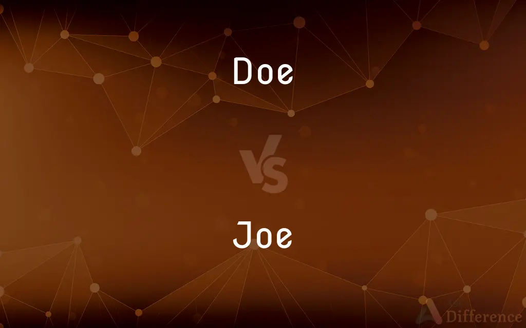 Doe vs. Joe — What's the Difference?