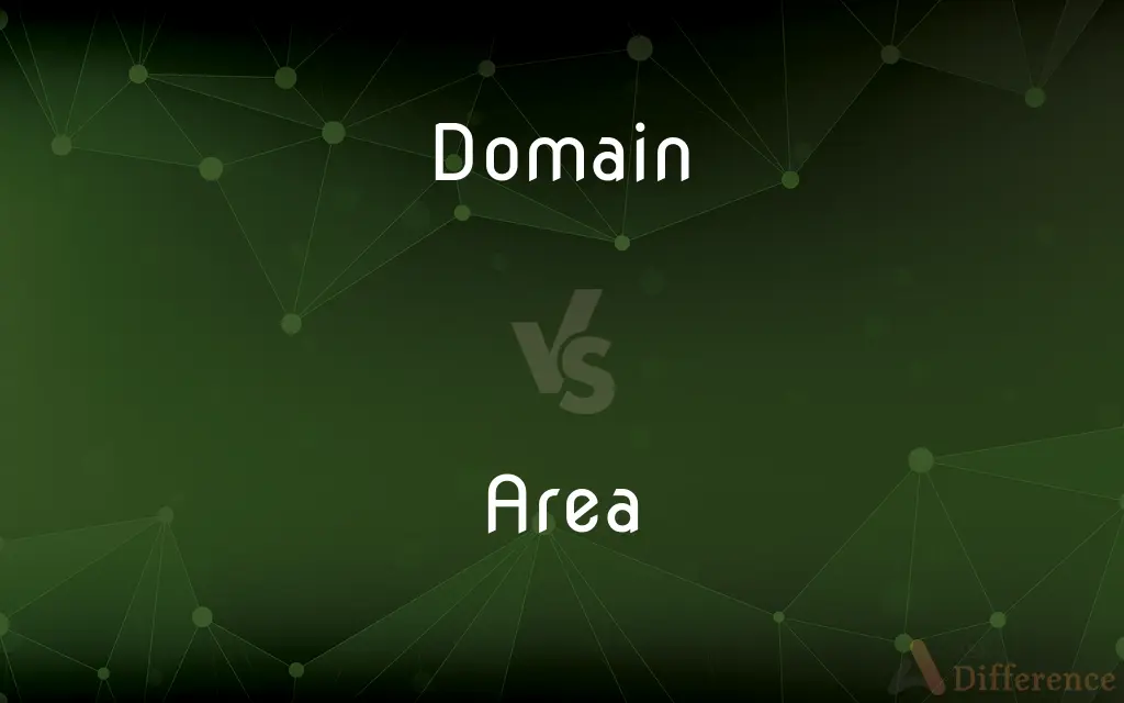Domain vs. Area — What's the Difference?