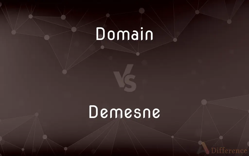 Domain vs. Demesne — What's the Difference?