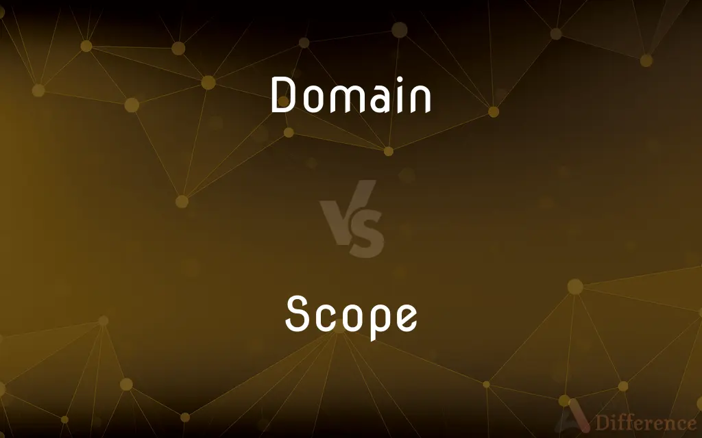 Domain vs. Scope — What's the Difference?