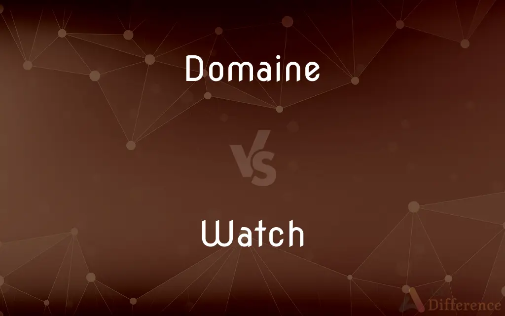 Domaine vs. Watch — What's the Difference?