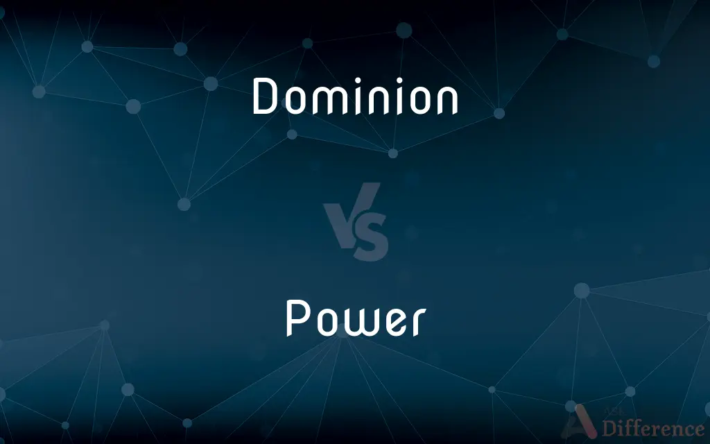 Dominion vs. Power — What's the Difference?