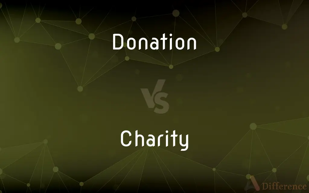 Donation vs. Charity — What's the Difference?