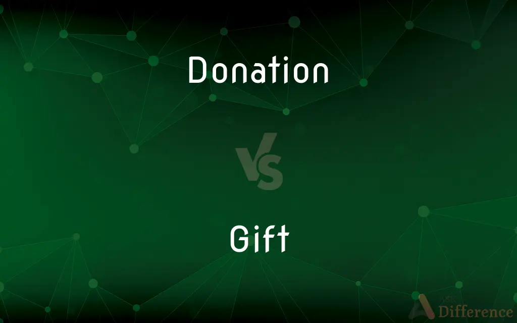 Donation vs. Gift — What's the Difference?