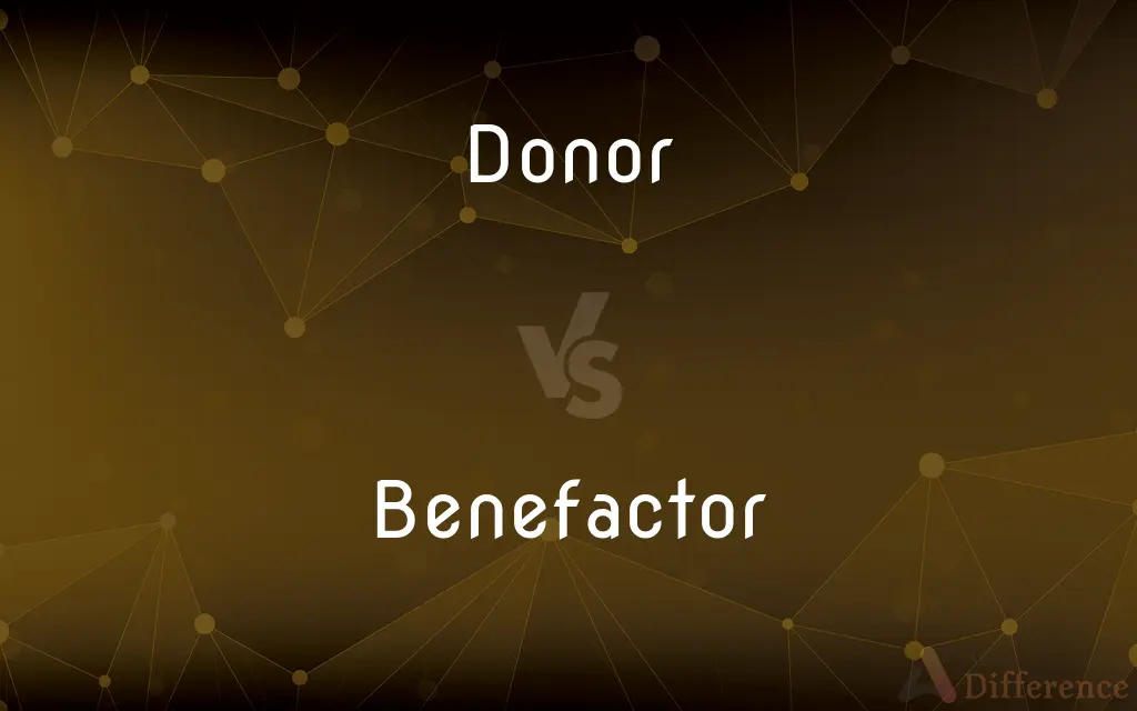Donor vs. Benefactor — What's the Difference?
