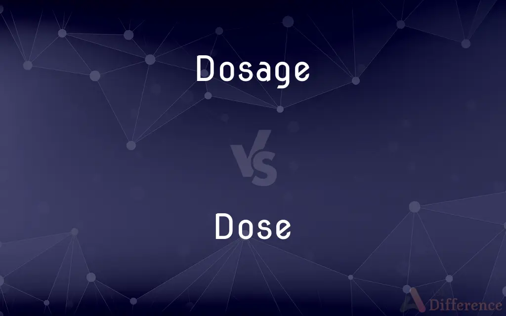 Dosage vs. Dose — What's the Difference?
