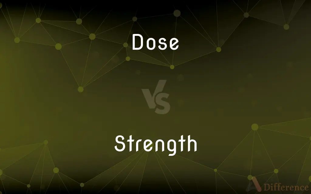 Dose vs. Strength — What's the Difference?
