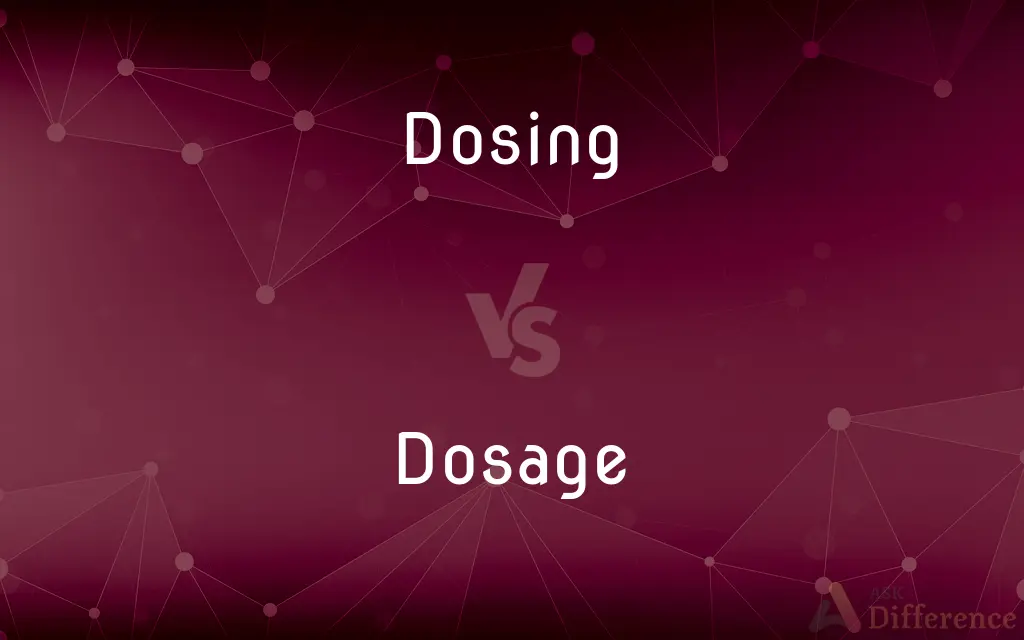 Dosing vs. Dosage — What's the Difference?