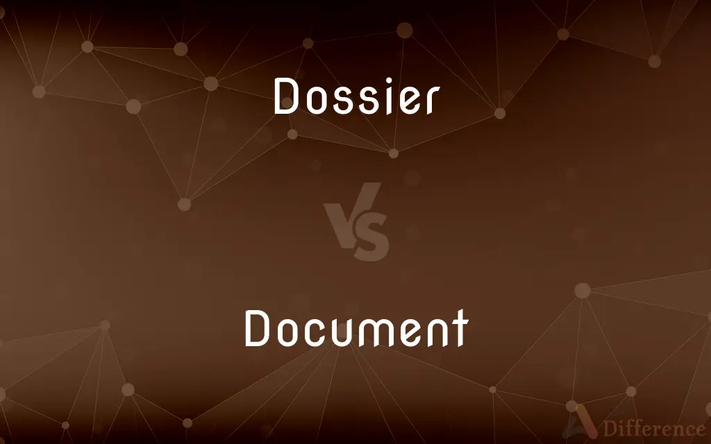 Dossier vs. Document — What's the Difference?