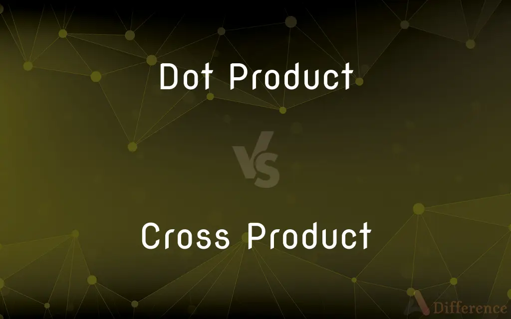 Dot Product vs. Cross Product — What's the Difference?