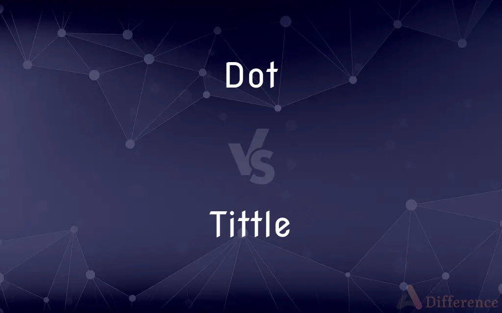 Dot vs. Tittle — What's the Difference?