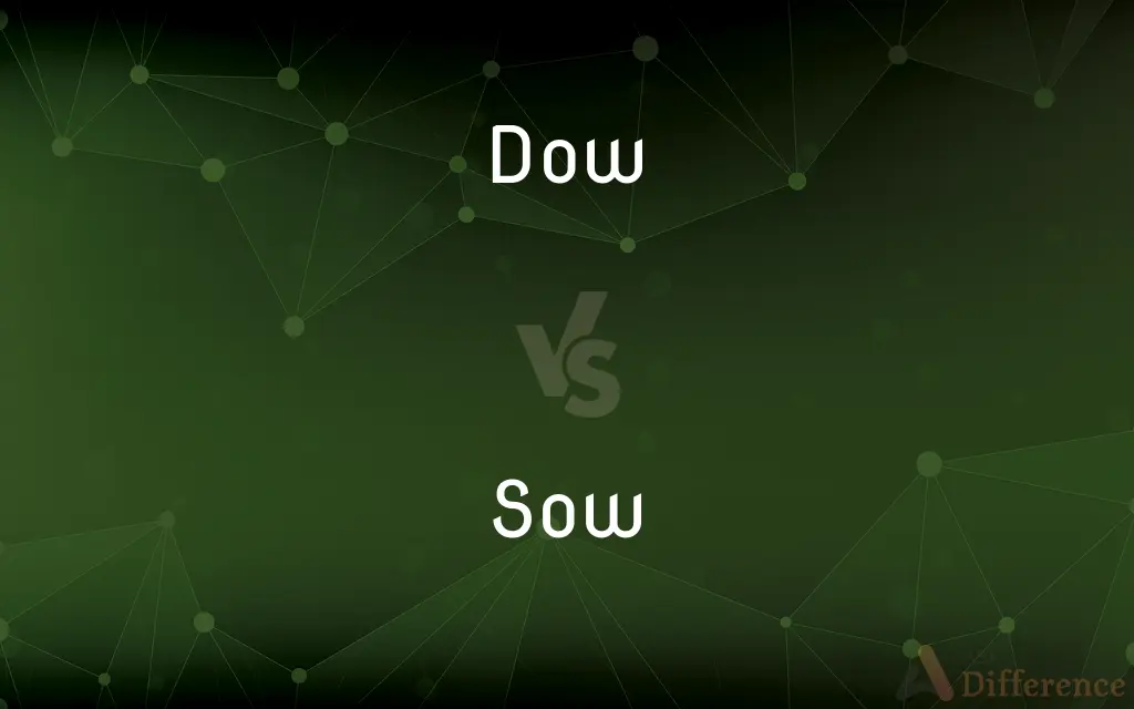 Dow vs. Sow — What's the Difference?