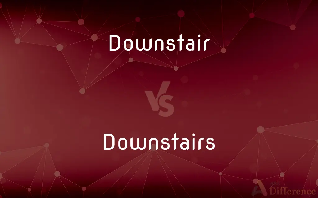Downstair vs. Downstairs — What's the Difference?